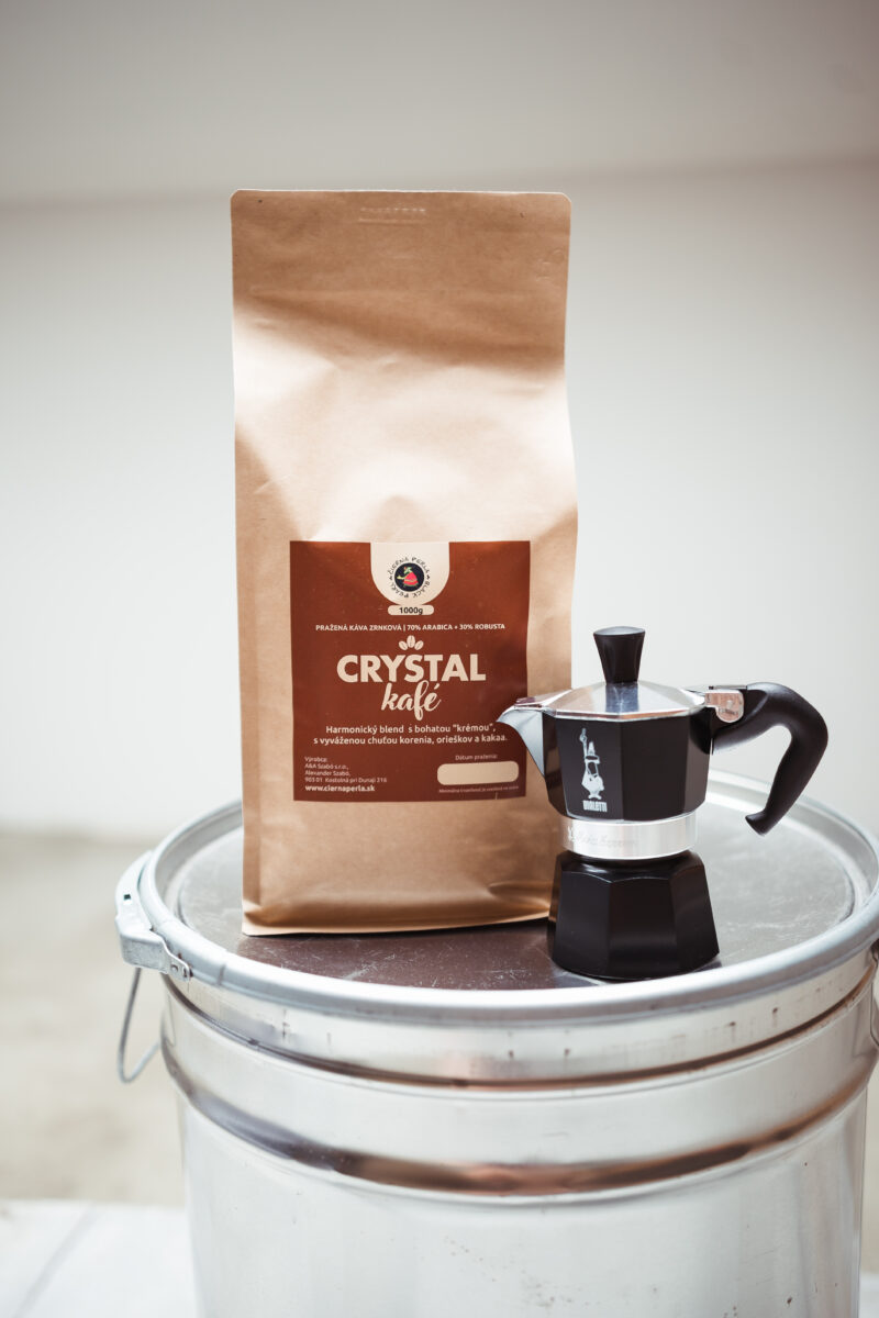 Crystal Kafé, pražiareň kávy Čierna Perla_Black Pearl